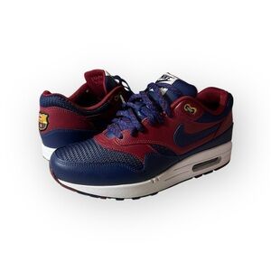 Nike Air Max 1 Barcelona FC Blue Garnet Sneakers PE, Size 10 725274-991 RARE